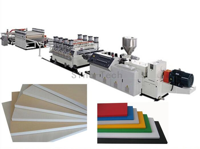 M&aacute;quina extrusora de tablero de espuma de PVC WPC de pl&aacute;stico